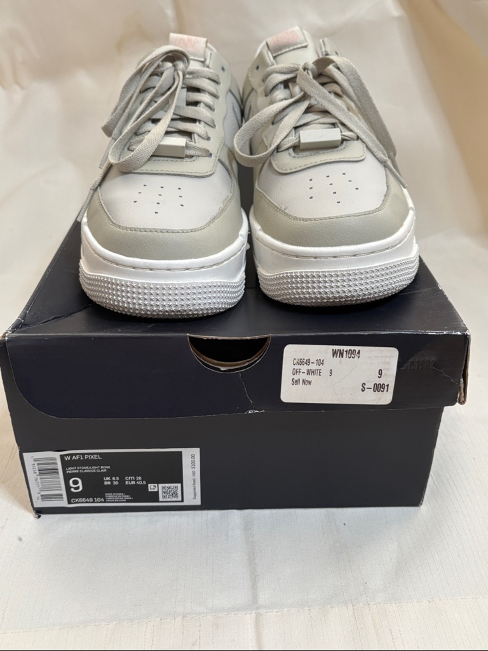 Nike AF1 - Pixel ‘Light Stone’ - Womens - Picture 3 of 10